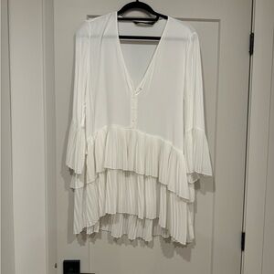 Zara white dress or top Size L